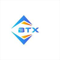 diseño de logotipo de tecnología abstracta btx sobre fondo blanco. concepto de logotipo de letra de iniciales creativas btx. vector