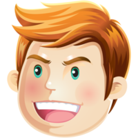 Junge Cartoon Gesicht png