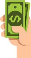 Hand with money png