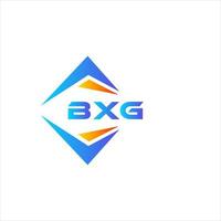 bxg diseño de logotipo de tecnología abstracta sobre fondo blanco. concepto de logotipo de letra de iniciales creativas bxg. vector