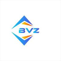 Diseño de logotipo de tecnología abstracta bvz sobre fondo blanco. concepto de logotipo de letra de iniciales creativas bvz. vector