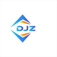 diseño de logotipo de tecnología abstracta djz sobre fondo blanco. concepto de logotipo de letra de iniciales creativas de djz. vector