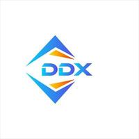 Diseño de logotipo de tecnología abstracta ddx sobre fondo blanco. Concepto de logotipo de letra de iniciales creativas ddx. vector