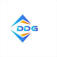 diseño de logotipo de tecnología abstracta ddg sobre fondo blanco. concepto de logotipo de letra de iniciales creativas ddg. vector