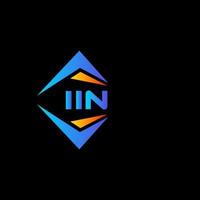 IIN abstract technology logo design on white background. IIN creative initials letter logo concept. vector