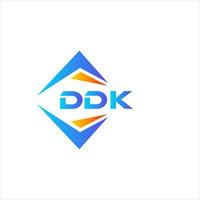 Diseño de logotipo de tecnología abstracta ddk sobre fondo blanco. Concepto de logotipo de letra de iniciales creativas ddk. vector