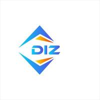 DIZ abstract technology logo design on white background. DIZ creative initials letter logo concept. vector