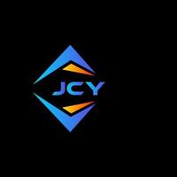 jcy diseño de logotipo de tecnología abstracta sobre fondo negro. concepto de logotipo de letra de iniciales creativas jcy. vector