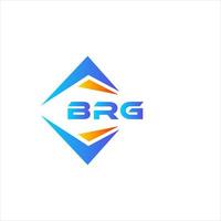 brg diseño de logotipo de tecnología abstracta sobre fondo blanco. concepto de logotipo de letra de iniciales creativas brg. vector