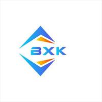 bxk diseño de logotipo de tecnología abstracta sobre fondo blanco. concepto de logotipo de letra de iniciales creativas bxk. vector