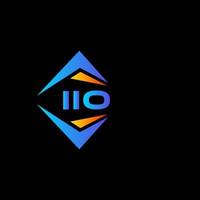 Diseño de logotipo de tecnología abstracta iio sobre fondo blanco. concepto de logotipo de letra de iniciales creativas iio. vector