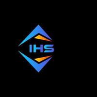 ihs diseño de logotipo de tecnología abstracta sobre fondo blanco. concepto creativo del logotipo de la letra de las iniciales de ihs. vector