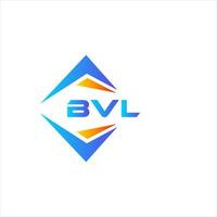 diseño de logotipo de tecnología abstracta bvl sobre fondo blanco. concepto de logotipo de letra de iniciales creativas bvl. vector