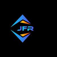 jfr diseño de logotipo de tecnología abstracta sobre fondo negro. concepto de logotipo de letra de iniciales creativas jfr. vector