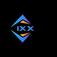 Diseño de logotipo de tecnología abstracta ixx sobre fondo blanco. concepto de logotipo de letra de iniciales creativas ixx. vector