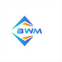 BWM abstract technology logo design on white background. BWM creative initials letter logo concept. vector