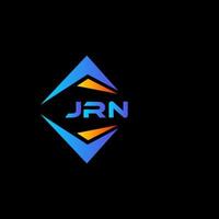 jrn diseño de logotipo de tecnología abstracta sobre fondo negro. concepto de logotipo de letra de iniciales creativas jrn. vector