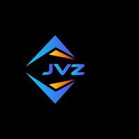 jvz diseño de logotipo de tecnología abstracta sobre fondo negro. concepto de logotipo de letra de iniciales creativas jvz. vector