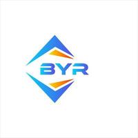 byr diseño de logotipo de tecnología abstracta sobre fondo blanco. concepto creativo del logotipo de la letra de las iniciales de byr. vector