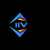 diseño de logotipo de tecnología abstracta iiv sobre fondo blanco. concepto de logotipo de letra de iniciales creativas iiv. vector