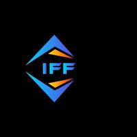 Diseño de logotipo de tecnología abstracta iff sobre fondo blanco. concepto de logotipo de letra de iniciales creativas iff. vector