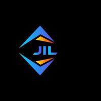 JIL abstract technology logo design on Black background. JIL creative initials letter logo concept. vector