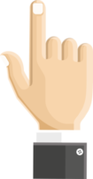 Pointing hand flat icon png