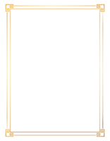 Gold frame element png