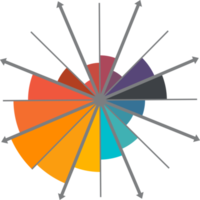 Infografik-Farbsymbol png