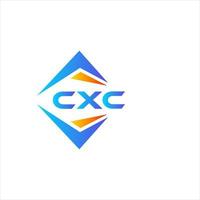 cxc diseño de logotipo de tecnología abstracta sobre fondo blanco. cxc concepto de logotipo de letra de iniciales creativas. vector