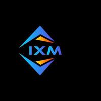 Diseño de logotipo de tecnología abstracta ixm sobre fondo blanco. concepto de logotipo de letra de iniciales creativas ixm. vector