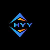 diseño de logotipo de tecnología abstracta hyy sobre fondo negro. concepto de logotipo de letra inicial creativa hyy. vector