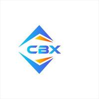 diseño de logotipo de tecnología abstracta cbx sobre fondo blanco. concepto de logotipo de letra de iniciales creativas cbx. vector