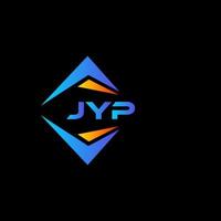 jyp diseño de logotipo de tecnología abstracta sobre fondo negro. concepto de logotipo de letra inicial creativa jyp. vector