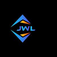 jwl diseño de logotipo de tecnología abstracta sobre fondo negro. concepto de logotipo de letra de iniciales creativas jwl. vector