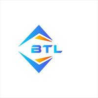 BTL abstract technology logo design on white background. BTL creative initials letter logo concept. vector