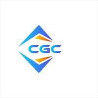 cgc diseño de logotipo de tecnología abstracta sobre fondo blanco. concepto de logotipo de letra de iniciales creativas cgc. vector