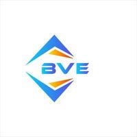 bve diseño de logotipo de tecnología abstracta sobre fondo blanco. concepto de logotipo de letra de iniciales creativas bve. vector