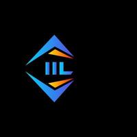 diseño de logotipo de tecnología abstracta iil sobre fondo blanco. concepto de logotipo de letra de iniciales creativas iil. vector