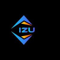 IZU abstract technology logo design on white background. IZU creative initials letter logo concept. vector
