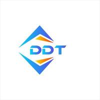 diseño de logotipo de tecnología abstracta ddt sobre fondo blanco. concepto de logotipo de letra de iniciales creativas ddt. vector