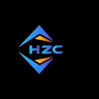 diseño de logotipo de tecnología abstracta hzc sobre fondo negro. concepto de logotipo de letra hzc iniciales creativas. vector