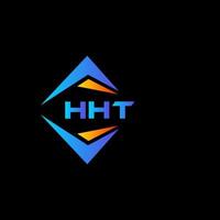 hht diseño de logotipo de tecnología abstracta sobre fondo negro. concepto de logotipo de letra de iniciales creativas hht. vector