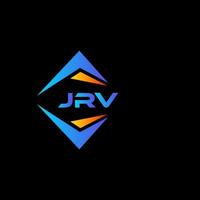 jrv diseño de logotipo de tecnología abstracta sobre fondo negro. concepto de logotipo de letra de iniciales creativas jrv. vector