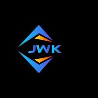 JWK abstract technology logo design on Black background. JWK creative initials letter logo concept. vector