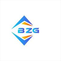 bzg diseño de logotipo de tecnología abstracta sobre fondo blanco. concepto de logotipo de letra de iniciales creativas bzg. vector