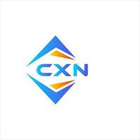 cxn diseño de logotipo de tecnología abstracta sobre fondo blanco. concepto de logotipo de letra de iniciales creativas cxn. vector
