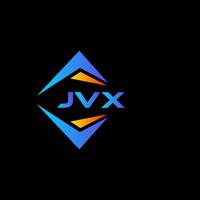 JVX abstract technology logo design on Black background. JVX creative initials letter logo concept. vector