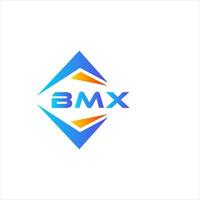 diseño de logotipo de tecnología abstracta bmx sobre fondo blanco. concepto de logotipo de letra de iniciales creativas de bmx. vector