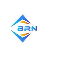 brn diseño de logotipo de tecnología abstracta sobre fondo blanco. concepto de logotipo de letra de iniciales creativas brn. vector